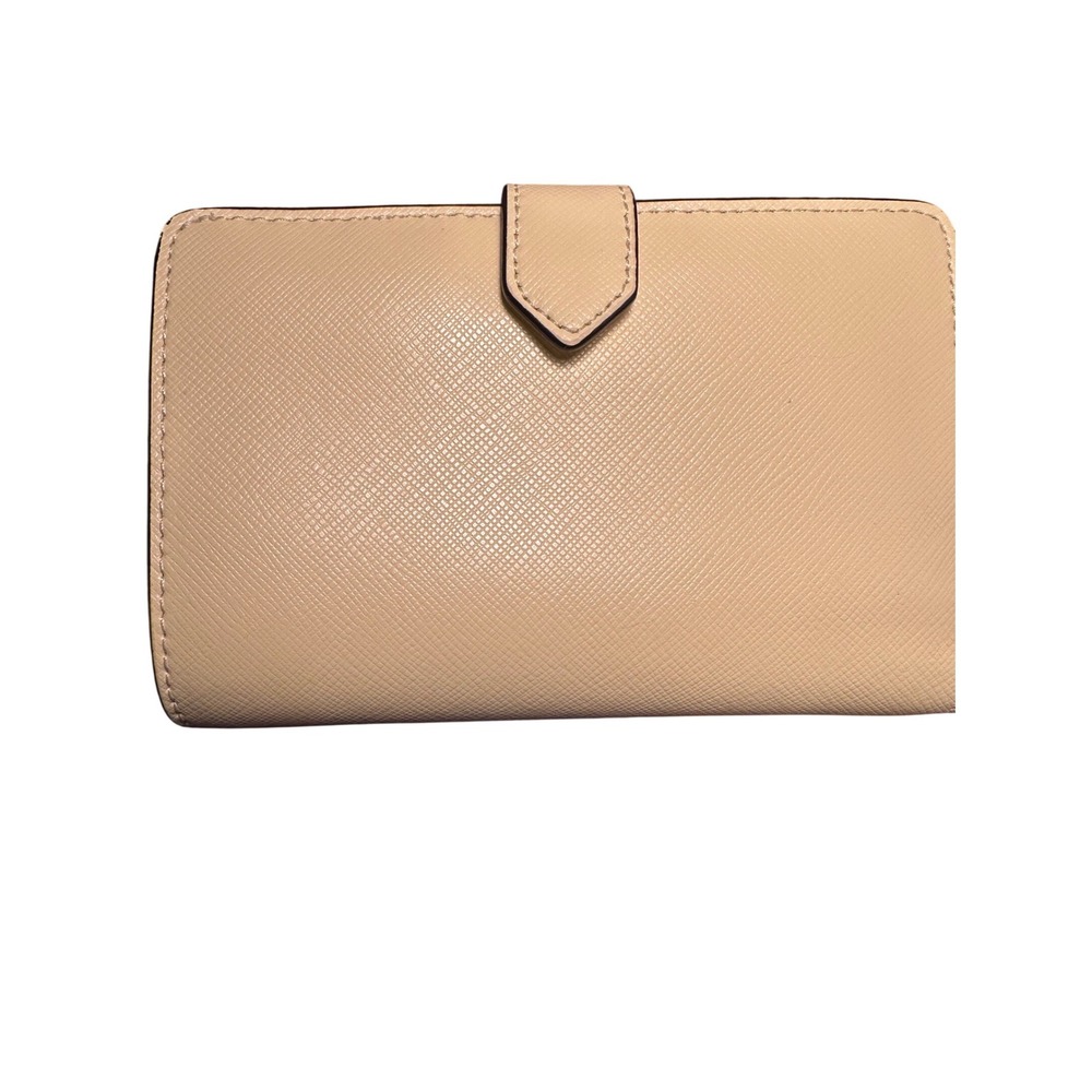 Kate Spade Staci Medium Compact Bifold Wallet Pale Yellow Leather- Preloved - Picture 2 of 6